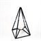 Подсвечник металл Треугольник чёрный на 1 свечу 607-50-B - фото 64636