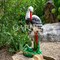 Фигура садовая Аист с лягушкой полистоун 85 см F01218 - фото 65843