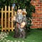 Фигура садовая со светильником Старик с филином F07129 - фото 66010
