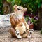 Фигура садовая Медведь с бочонком мёда полистоун F01214 - фото 66536
