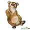 Фигура садовая Медведь с бочонком мёда полистоун F01214 - фото 66538