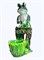 Фигура садовая с кашпо Лягушка в камышах высота 45 см F04050 - фото 66968