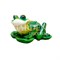 Фигура садовая Лягушка на кувшинке для пруда и водоёма 25 см F01149 - фото 67000