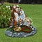 Крышка люка декоративная Собака с кошкой стеклопластик 90 см U07360 - фото 67057