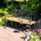 Скамейка садовая кованая чёрная ажурная для дачи и улицы длина 120см 301-051B - фото 67108