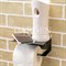 Держатель для туалетной бумаги и салфеток металлический чёрный 805-001В - фото 67274