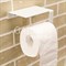 Держатель для туалетной бумаги настенный металлический белый 805-004W - фото 67301