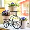 Подставка для цветов на подоконник Велосипед под два кашпо 41-041B - фото 67315