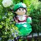 Фигура садовая Гном девочка капустка ножки на верёвочках высота 40 см - фото 67592
