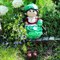 Фигура садовая Гном девочка капустка ножки на верёвочках высота 40 см - фото 67593
