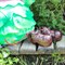Фигура садовая Гном девочка капустка ножки на верёвочках высота 40 см - фото 67594