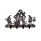 Ключница настенная металлическая черная Гномы у гриба 701-025B - фото 68176