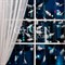 Гирлянда Перья занавес 3х1,4м белое свечение прозрачная нить 8 режимов - фото 70070
