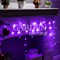 Гирлянда Бахрома ECO 3х0,5м фиолетовое свечение 8 режимов прозрачная нить - фото 70094