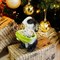 Кашпо садовое фигура Зайчонок с салатом бело-чёрный U09090-WBL - фото 70154