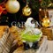 Кашпо садовое фигура Зайчонок с салатом бело-чёрный U09090-WBL - фото 70155