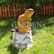 Фигура садовая Бобёр на пне с веткой полистоун высота 76см F07135 - фото 70408