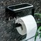 Держатель для туалетной бумаги настенный металлический черный 805-004B - фото 71957