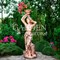 Скульптура Девушка с чашей под цветы высота 120см F03085 - фото 72530