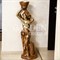 Скульптура Девушка с чашей под цветы высота 120см F03085 - фото 72534