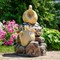 Фонтан садовый Кувшины на камне стеклопластик высота 73см U08168 - фото 73302