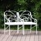 Кресло садовое Бабочка металл+экокожа белое правое 303-27-1 - фото 73649
