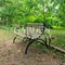 Скамейка садовая кованая с деревянным сиденьем длина 120см 881-15R - фото 73785
