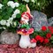 Фигура садовая Гном на грибе стеклопластик высота 80см F08215 - фото 74072