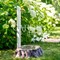 Умывальник садовый с краном белый металл высота 92см 55-117W - фото 74244