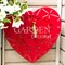 Умывальник Сердце настенный садовый с кронштейном для шланга красный металл 550-017Red - фото 74487