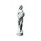 Скульптура декоративная Девушка с цветами белая матовая высота 77см F03003-WM - фото 74547