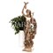 Скульптура парковая Девушка с павлином под бронзу высота 144см F08463 - фото 74555