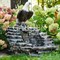 Фонтан садовый Орёл на камнях стеклопластик высота 110см U08695 - фото 74720