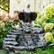 Фонтан садовый Орёл на камнях стеклопластик высота 110см U08695 - фото 74724