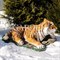 Фигура Тигр лежит стекопластик длина 112 см U08921 - фото 75283