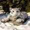 Фигура Тигр лежит стекопластик длина 112 см U08921 - фото 75285