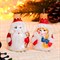 Набор елочных игрушек Дед Мороз и Снегурочка 2шт 9см - фото 76213
