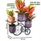 Подставка для цветов на подоконник Велосипед под два кашпо 41-041B - фото 77518