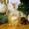 Свеча фигурная Яблоко золотое с блёстками малое - фото 77776