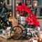 Подставка для цветов на подоконник Велосипед под два кашпо 41-041B - фото 77861