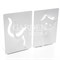 Комплект двух ограничителей для книг Кошка с хвостом металл белый 705-019W - фото 77928