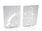 Комплект двух ограничителей для книг Эволюция металл белый 705-022W - фото 77938