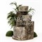 Фонтан садово-парковый Каменные чаши стеклопластик высота 117см U08603 - фото 77953