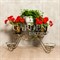 Подставка напольная на 5 цветков Лоза металл бронза высота 61см 11-005 - фото 78092