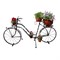 Цветочница садовая Велосипед на 5 горшков длина 194см металл 53-600 - фото 78632