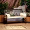 Скамья диван кованый с мягким сиденьем чёрный длина 110см 941-10 - фото 78751