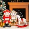 Фигура декоративная Лошадка-качалка новогодняя 34см U09279-Red - фото 88140