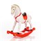 Фигура декоративная Лошадка-качалка новогодняя 34см U09279-Red - фото 88142