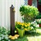 Колонка садовая чёрная водоразборная металл высота 79см 55-103 - фото 91493