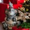 Фигура новогодняя Крыс в платье стеклопластик высота 39см F08668 - фото 91895